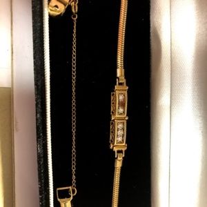 Diamond and gold bracelets